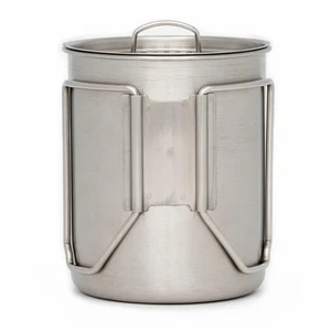 PATHFINDER SCHOOL Nerezový hrnek s víčkem PATHFINDER Cup & Lid Set 739 ml