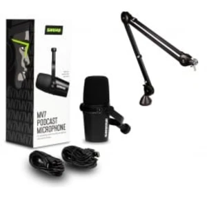 Shure Mv7-k + Statyw Rode Psa1