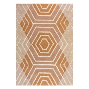 Béžový vlnený koberec Flair Rugs Harlow, 120 x 170 cm