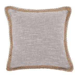 Sivý dekoratívny vankúš Tiseco Home Studio Hessian, 45 x 45 cm