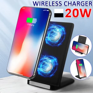 20W Qi Wireless Charger Fast Charging Phone Holder Stand For Qi-enabled Smart Phone For iPhone 12