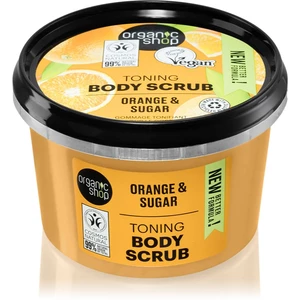 Organic Shop Orange & Sugar tonizačný peeling na telo 250 ml