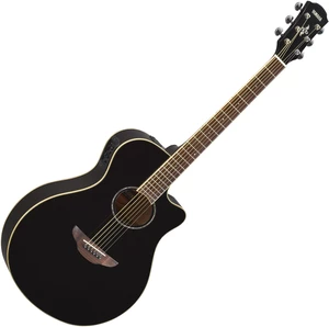 Yamaha APX600 Čierna Elektroakustická gitara Jumbo