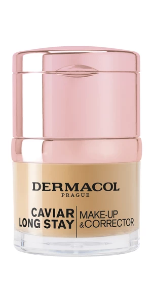 Dermacol Dlouhotrvající make-up s výtažky z kaviáru a zdokonalovací korektor (Caviar Long Stay Make-Up & Corrector) 30 ml 4 Tan