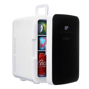 Audew 10L Mini Car Refrigerator Fridge With Smart Thermostat LCD Touch ScreenPortable For Home / Car