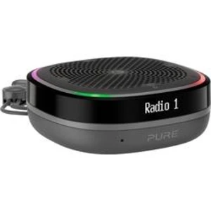 Hlasem ovládaný reproduktor Pure StreamR Splash FM rádio, vodotěsný, outdoor, AUX, černá