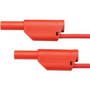 Schützinger VSFK 6000 / 1 / 100 / RT propojovací kabel [zástrčka 4 mm - zástrčka 4 mm] červená