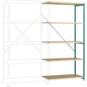 Přístavný modul regálu oddělení Manuflex RP1106.5021, (š x v x h) 1000 x 2000 x 400 mm