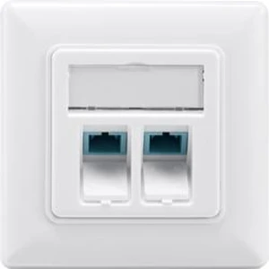 Síťová zásuvka pod omítku Renkforce RF-3909368, SC, 2 porty, čistě bílá