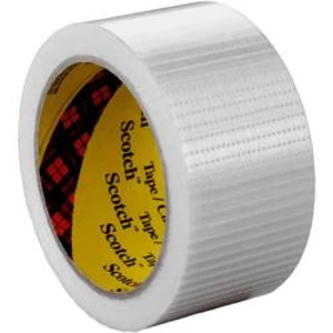 Vláknitá lepicí páska 3M 89592550, (d x š) 50 m x 25 mm, kaučuk, transparentní, 1 ks