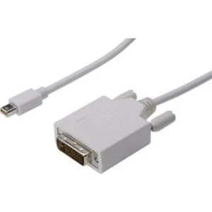 Kabel DVI vidlice ⇔ Mini-DisplayPort vidlice, 3 m, bílý