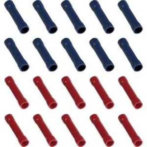 Krimpovací propojka, PVC, 0,25 - 2,5 mm², 20 ks, červená/modrá