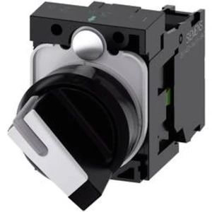 Kloubový spínač Siemens 3SU1100-2BF60-1BA0, 1 x 90 °, černá, bílá, 1 ks