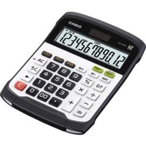 Casio WD-320MT stolní kalkulačka stříbrnočerná Displej (počet míst): 12 solární napájení, na baterii (š x v x h) 145 x 36 x 195 mm