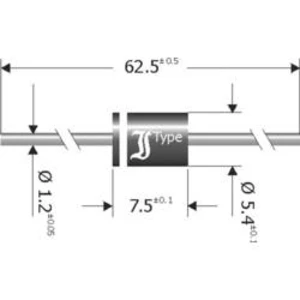 Schottkyho bariérová usměrňovací dioda TRU COMPONENTS TC-SB840, 1581996, DO-201 , 8 A, 40 V
