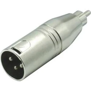 XLR adaptér Kash 55060, XLR zástrčka - cinch zástrčka, mono, pólů 3, 1 ks