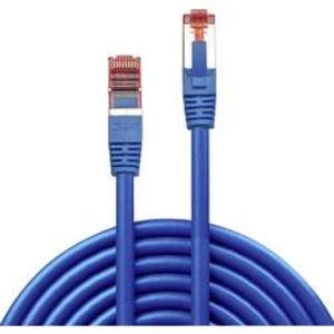 Síťový kabel RJ45 LINDY 47725, CAT 6, S/FTP, 20.00 m, modrá