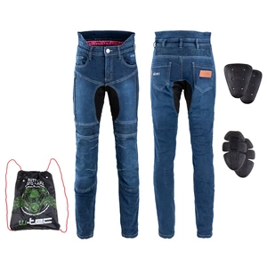 Dámské moto jeansy W-TEC Biterillo Lady  3XL  modrá