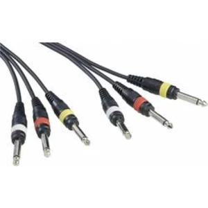 Triple Line kabel 3x jack (M) 6,3 mm / jack (M) 6,3 mm, 1,5 m