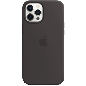 Kryt na mobil Apple Silicone Case s MagSafe pre iPhone 12 Pro Max - čierny (MHLG3ZM/A) zadný kryt na telefón • pre iPhone 12 Pro Max • systém nacvaknu