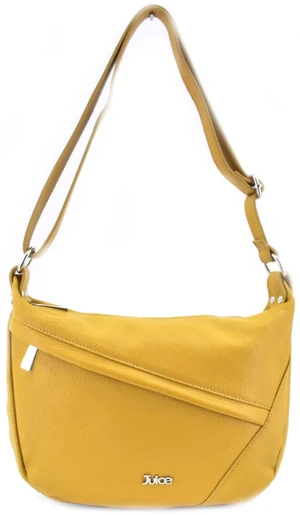 Dámská kožená kabelka crossbody Juice - hořčicová