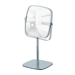 Chrómované kozmetické stojacie zrkadlo Wenko Kare, výška 30 cm