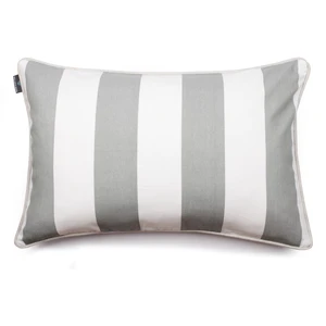 Bielosivá obliečka na vankúš WeLoveBeds Belts Grey, 40 x 60 cm
