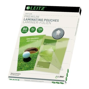Súprava 100 laminovacích fólií Leitz, A4, 80 mic