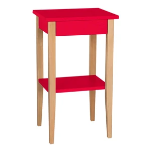 Červený odkladací stolík Ragaba Entlik