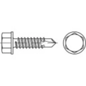 Závrtné skrutky TOOLCRAFT 141343 DIN 7504 4.2 mm x 13 mm oceľ,Zn.100 ks