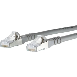 Metz Connect 1308450533-E RJ45 sieťové káble, prepojovacie káble CAT 6A S/FTP 0.50 m sivá s ochranou 1 ks