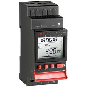 Müller SC 28.11 pro4 12V ACDC časovač na DIN lištu digitálny 12 V/DC, 12 V/AC 16 A/250 V