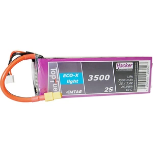 Hacker akupack Li-Pol 7.4 V 3500 mAh Počet článkov: 2 10 C SoftCase XT60