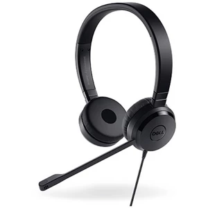 Dell 520-AAMC headset k PC s USB, jack 3,5 mm káblový na ušiach čierna