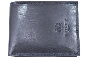 Pánská kožená peněženka z pravé kůže na šířku Gino Valentini - tmavě modrá