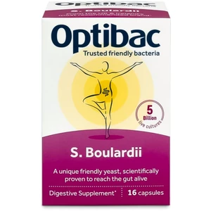 Optibac Saccharomyces Boulardii probiotika pro podporu trávení 16 cps