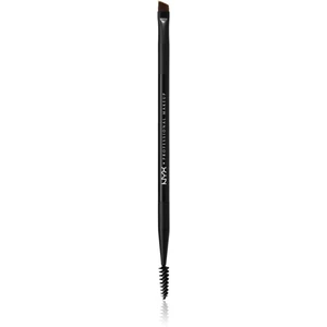 NYX Professional Makeup Pro Dual štetec na úpravu obočia 1 ks