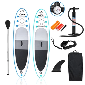 RXSY 10.5' 320CM Inflatable Stand Up Surfing SUP Paddle Board Set Portable Anti-slip with Side Ailerons Backpack Repair