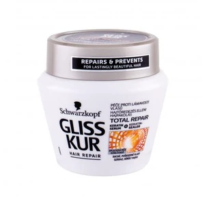 Schwarzkopf Gliss Kur Total Repair 300 ml maska na vlasy pro ženy na lámavé vlasy; na suché vlasy