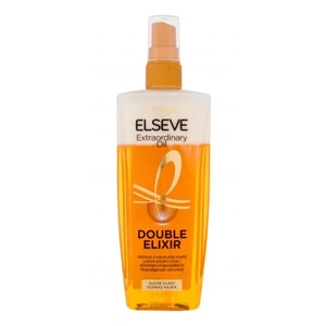 L´Oréal Paris Elseve Extraordinary Oil Double Elixir 200 ml bezoplachová péče pro ženy na poškozené vlasy; na suché vlasy