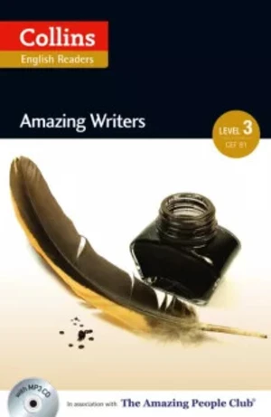 Collins English Readers 3 - Amazing Writers with CD (do vyprodání zásob) - Silvia Tiberio