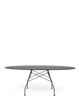 Vonkajší stôl GLOSSY OVAL, viac variantov - Kartell Farba: Černá/černá