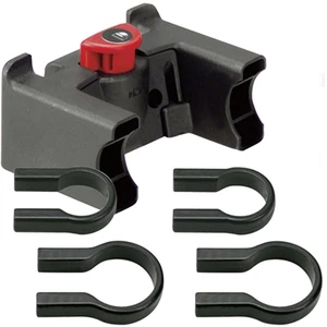 KLICKfix Handlebar Adapter Universal with Lock Glass Fiber-Polyamide Noir-Rouge Adaptateur