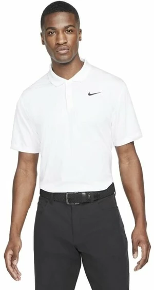 Nike Dri-Fit Victory Mens Golf Polo White/Black S
