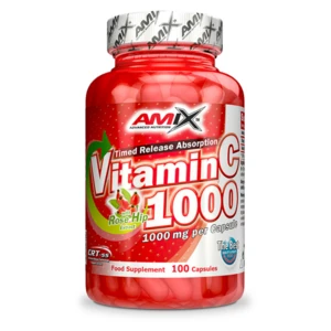 AMIX Vitamin C 1000 mg s extraktem z šípků 100 kapslí