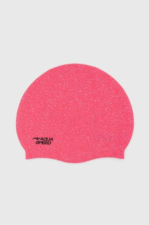 Plavecká čiapka Aqua Speed Reco ružová farba