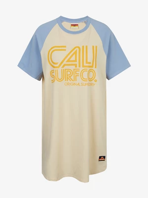 Superdry Šaty Cali Surf Raglan Tshirt Dress - Dámské