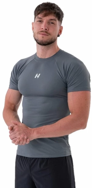 Nebbia Functional Slim-fit T-shirt Grey L T-shirt de fitness