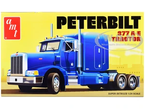 Skill 3 Model Kit Peterbilt 377 A/E Truck Tractor 1/24 Scale Model by AMT