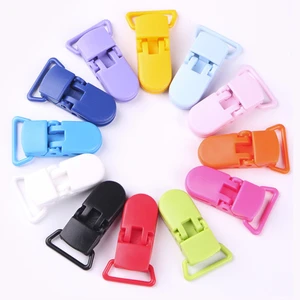 Multicolor Pacifier Nipples Holder 5pcs/lot 20mm Plastic Baby Pacifier Clips Transparent Pacifier Clips Soother Holder for Baby